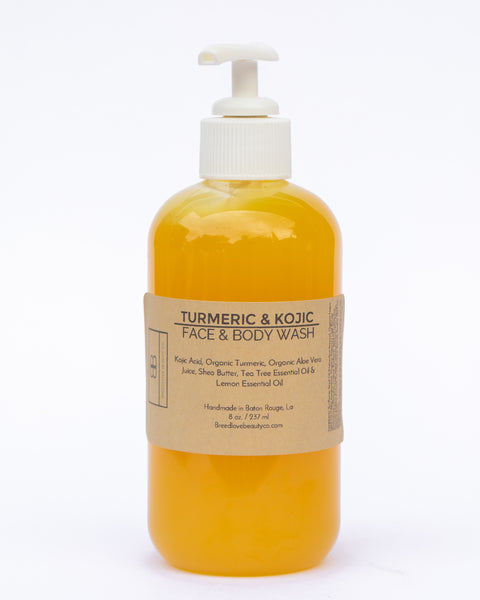 Turmeric and Kojic Face & Body Wash